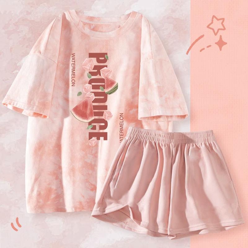 2pc Tie-Dye Loungewear for Women