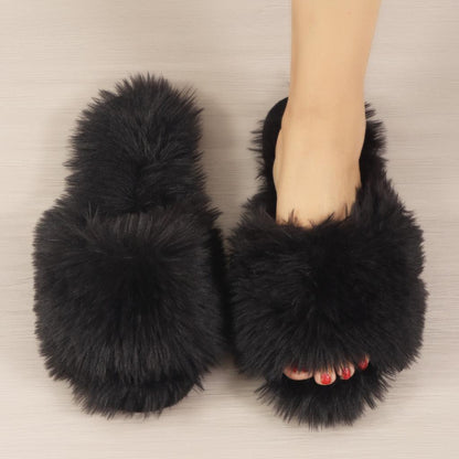☁️ Ladies Fluffy Slippers (Multiple Colour Options!) ☁️