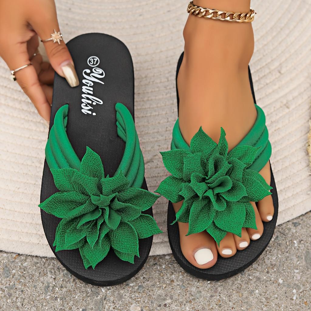 🌸 Ladies Flower Flip Flops 🌸