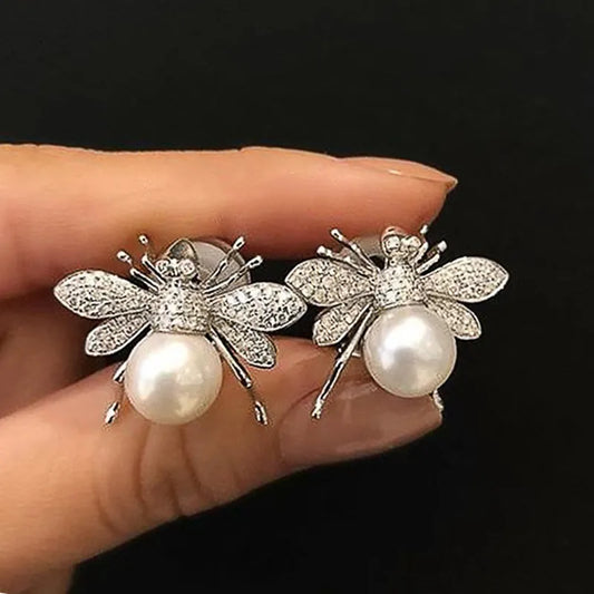 🐝 Bee Pearl Earrings 🐝