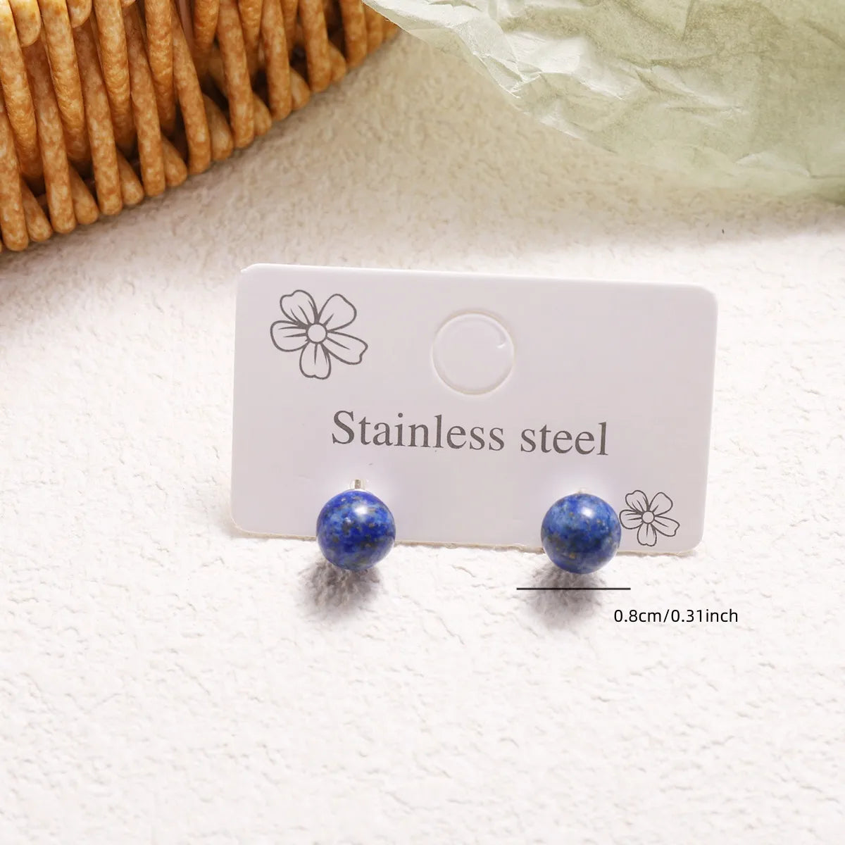 ✨ Elegant Sweet Round Crystal Stud Earrings ✨