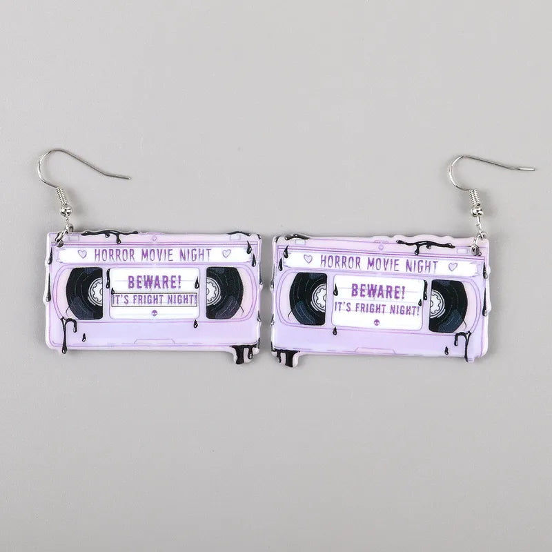 🎃🔪 3pc Halloween Horror Movie Night Earring Set🔪🎃