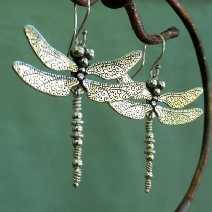 ✨ Retro Vintage Style Dragonfly Drop Earrings ✨