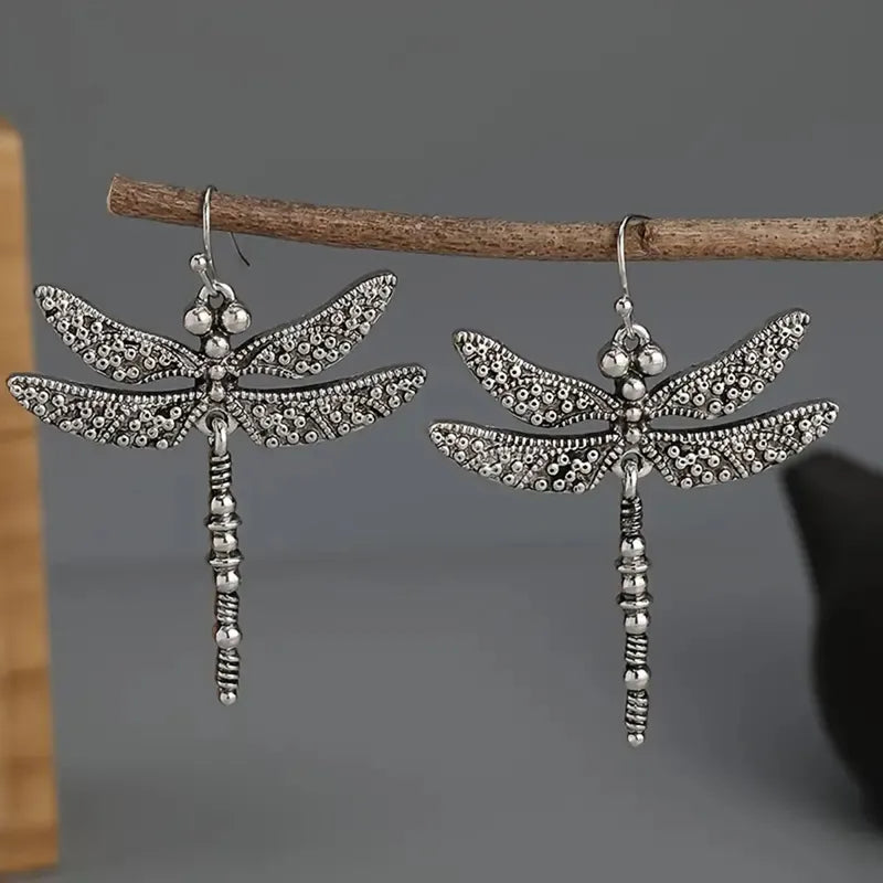 ✨ Retro Vintage Style Dragonfly Drop Earrings ✨