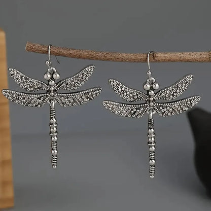 ✨ Retro Vintage Style Dragonfly Drop Earrings ✨
