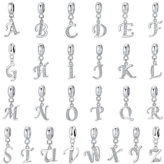 ✨ Sterling Silver 925 Diamante Initial Charms ✨