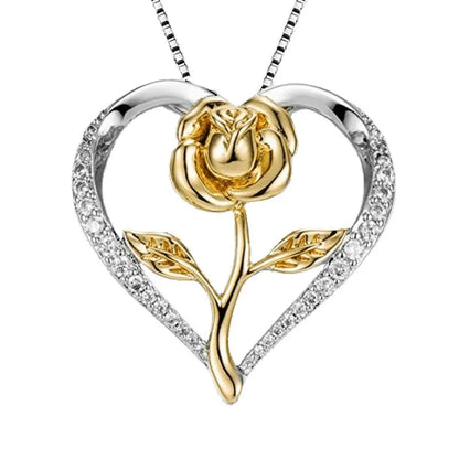 🌹 Diamante Rose Necklaces 🌹