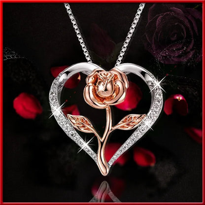 🌹 Diamante Rose Necklaces 🌹