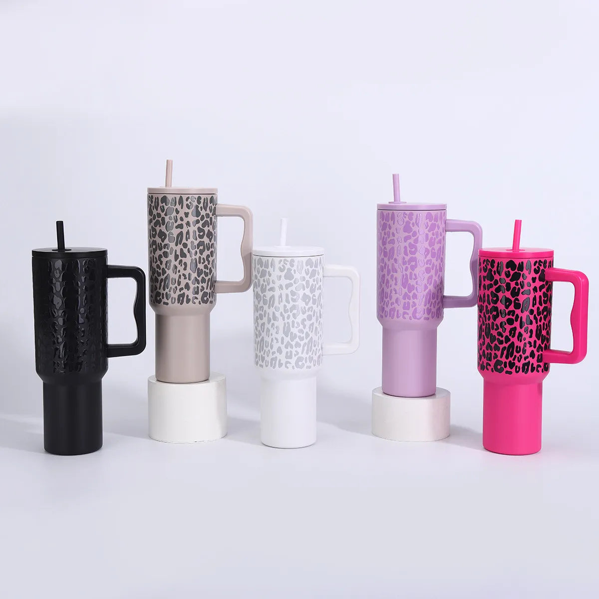 🐆 40oz Leopard Print Thermos Cups 🐆