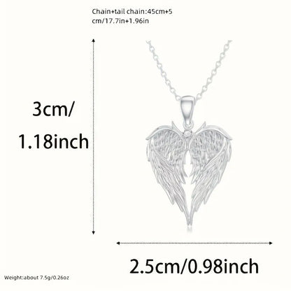 Angel Wings Necklace & Earring Set