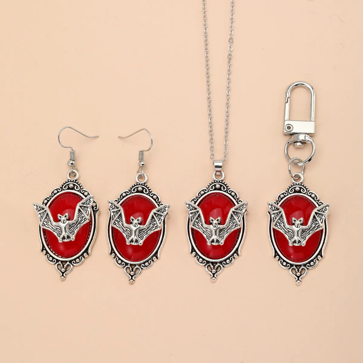 🦇🖤 Gothic Bat Jewellery Set ❤️ 🦇