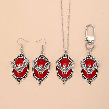 🦇🖤 Gothic Bat Jewellery Set ❤️ 🦇