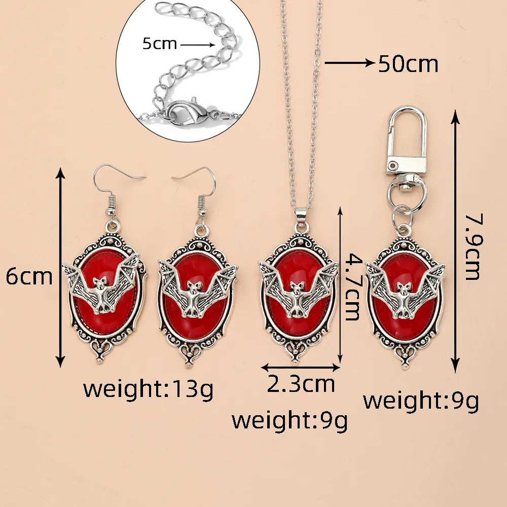 🦇🖤 Gothic Bat Jewellery Set ❤️ 🦇