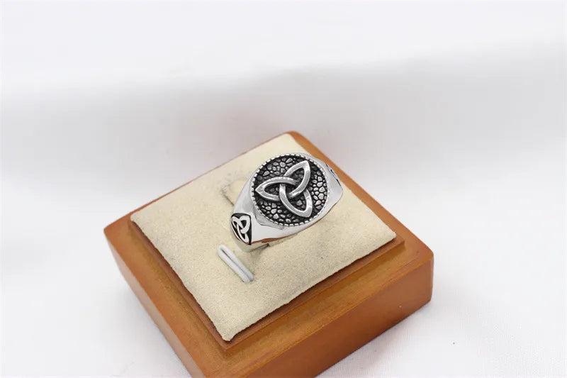 ⚔️🛡️  Viking Themed Titanium Steel Ring 🛡️⚔️