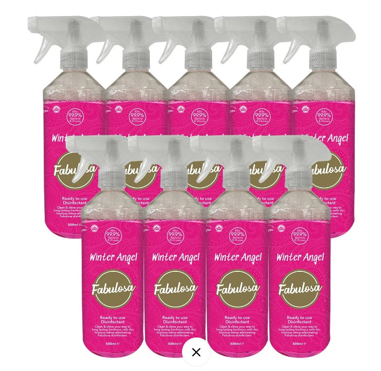 Multi-Purpose Antibacterial Disinfectant Spray Winter Angel 500ml 9 Pack