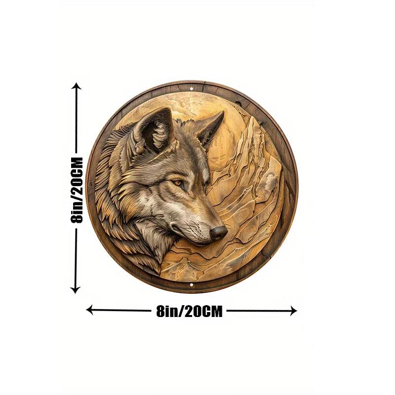 🐺 Wolf Carving Wooden Sign 🐺