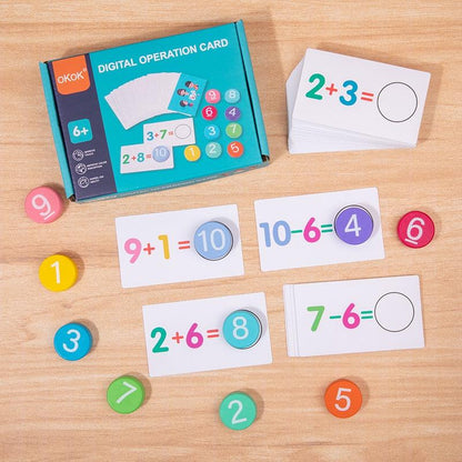 🔢🌈 Wooden Montessori Math Learning Toy Set 🌈🔢