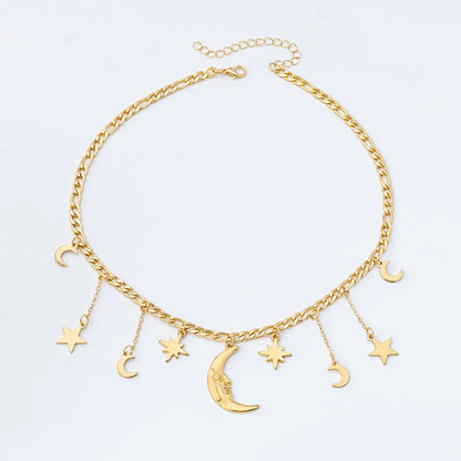 🌙 Gold Star & Moon Necklace 🌙