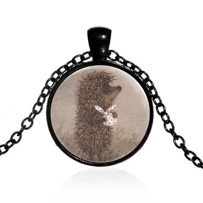 🦔 Vintage Lil' Hedgehog in the Fog Necklace 🦔