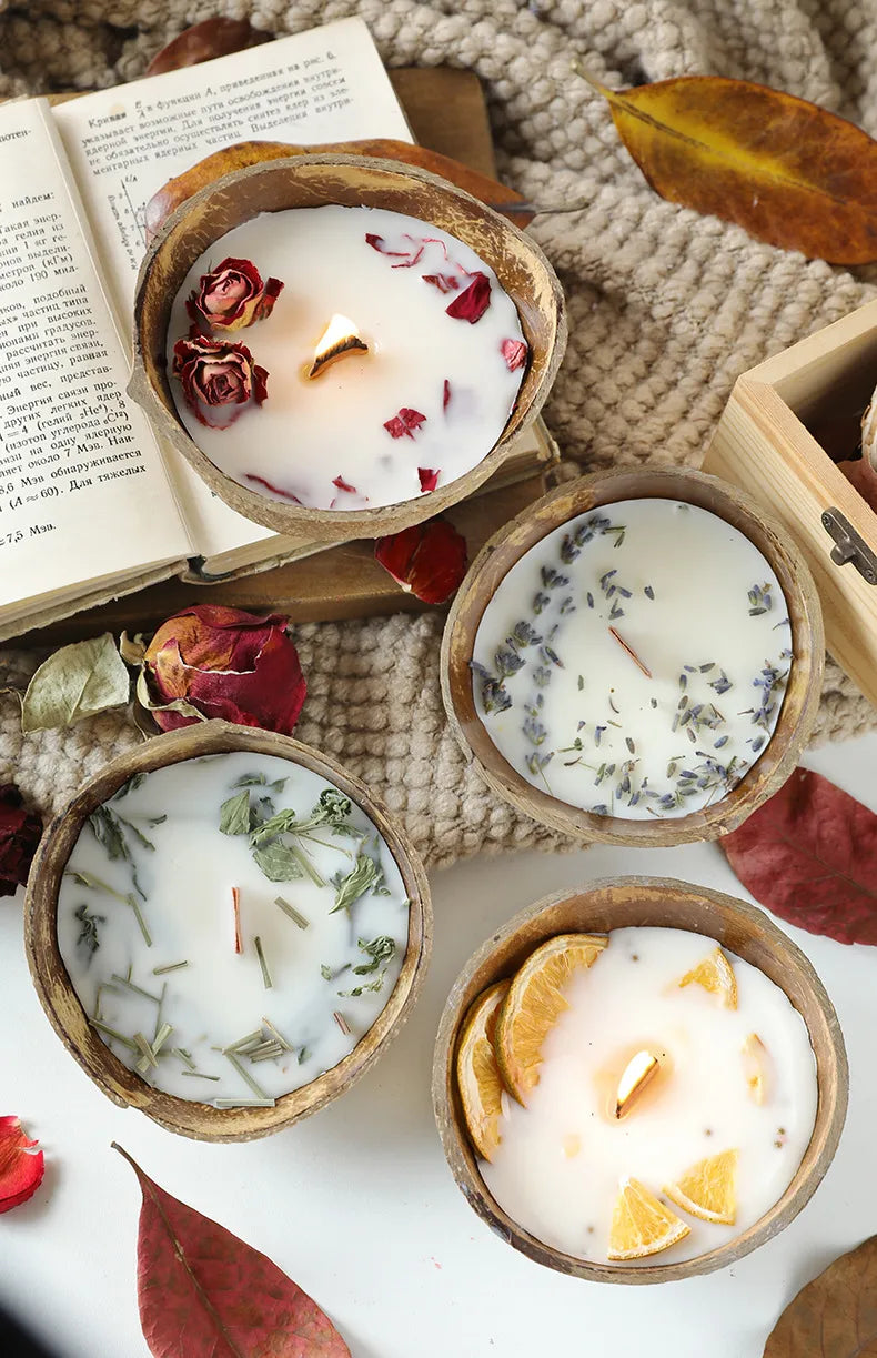 🕯️🌿 Coconut Bowl Scented Candle 🌿🕯️