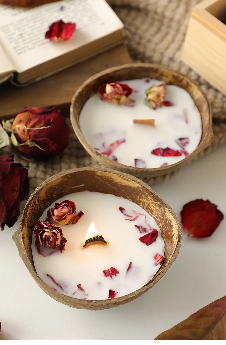 🕯️🌿 Coconut Bowl Scented Candle 🌿🕯️