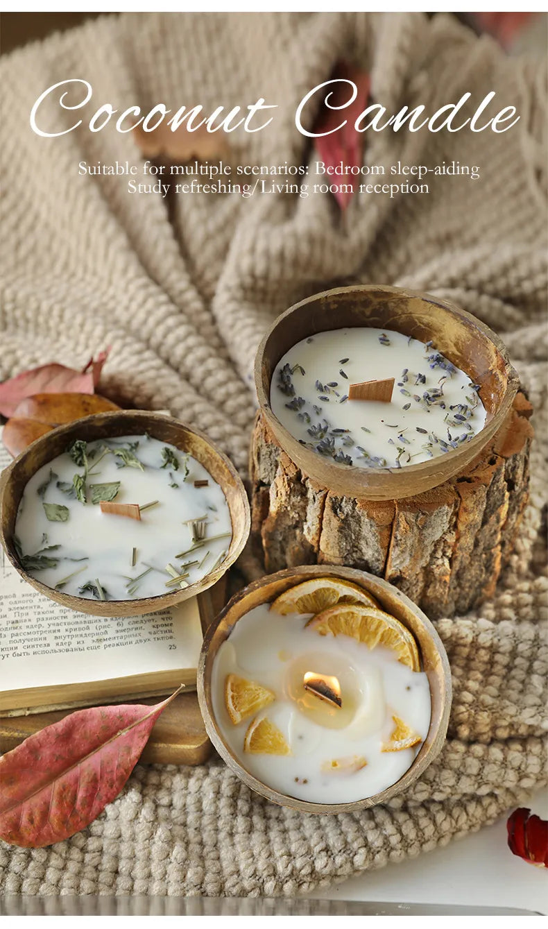 🕯️🌿 Coconut Bowl Scented Candle 🌿🕯️