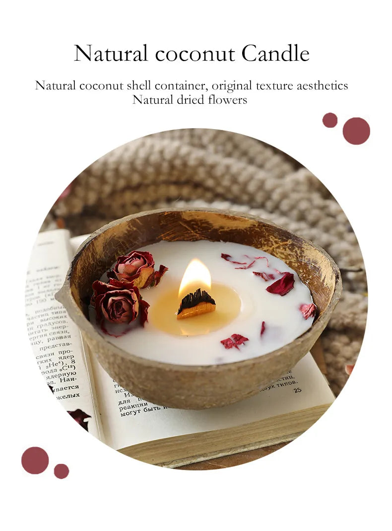 🕯️🌿 Coconut Bowl Scented Candle 🌿🕯️