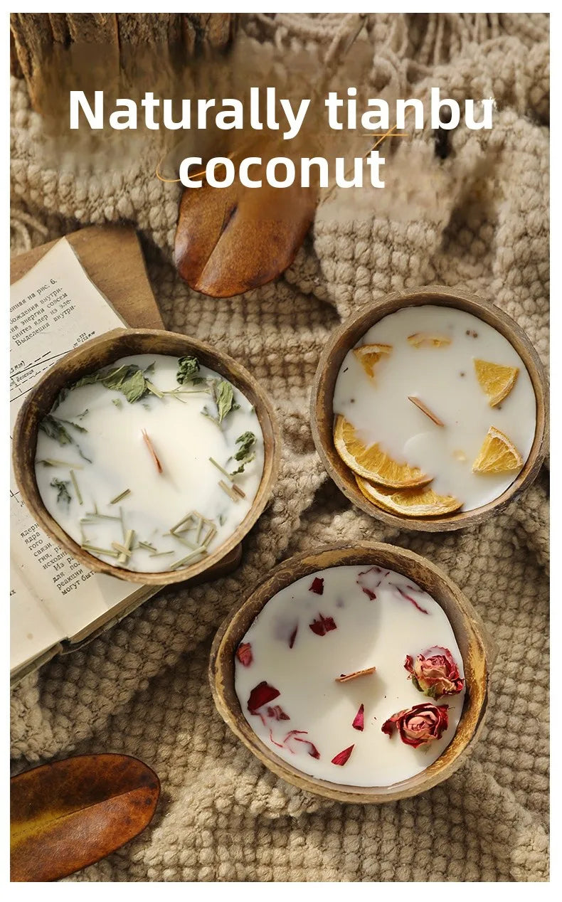🕯️🌿 Coconut Bowl Scented Candle 🌿🕯️