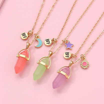 💎✨ 3pc Crystal Best Friend Necklace Set ✨💎
