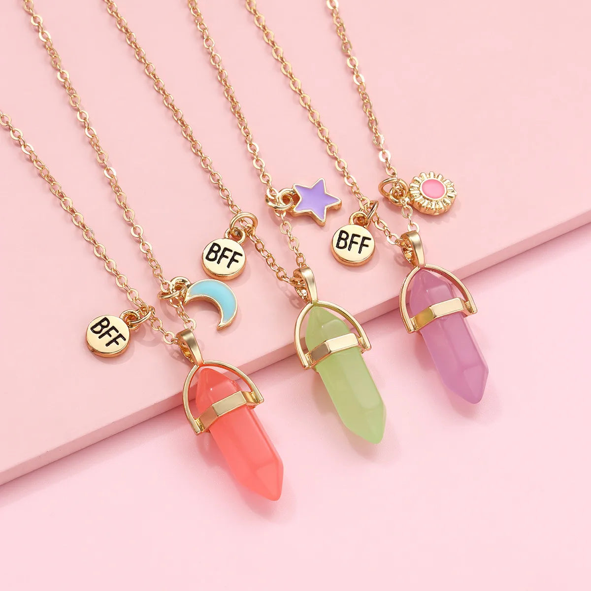 💎✨ 3pc Crystal Best Friend Necklace Set ✨💎