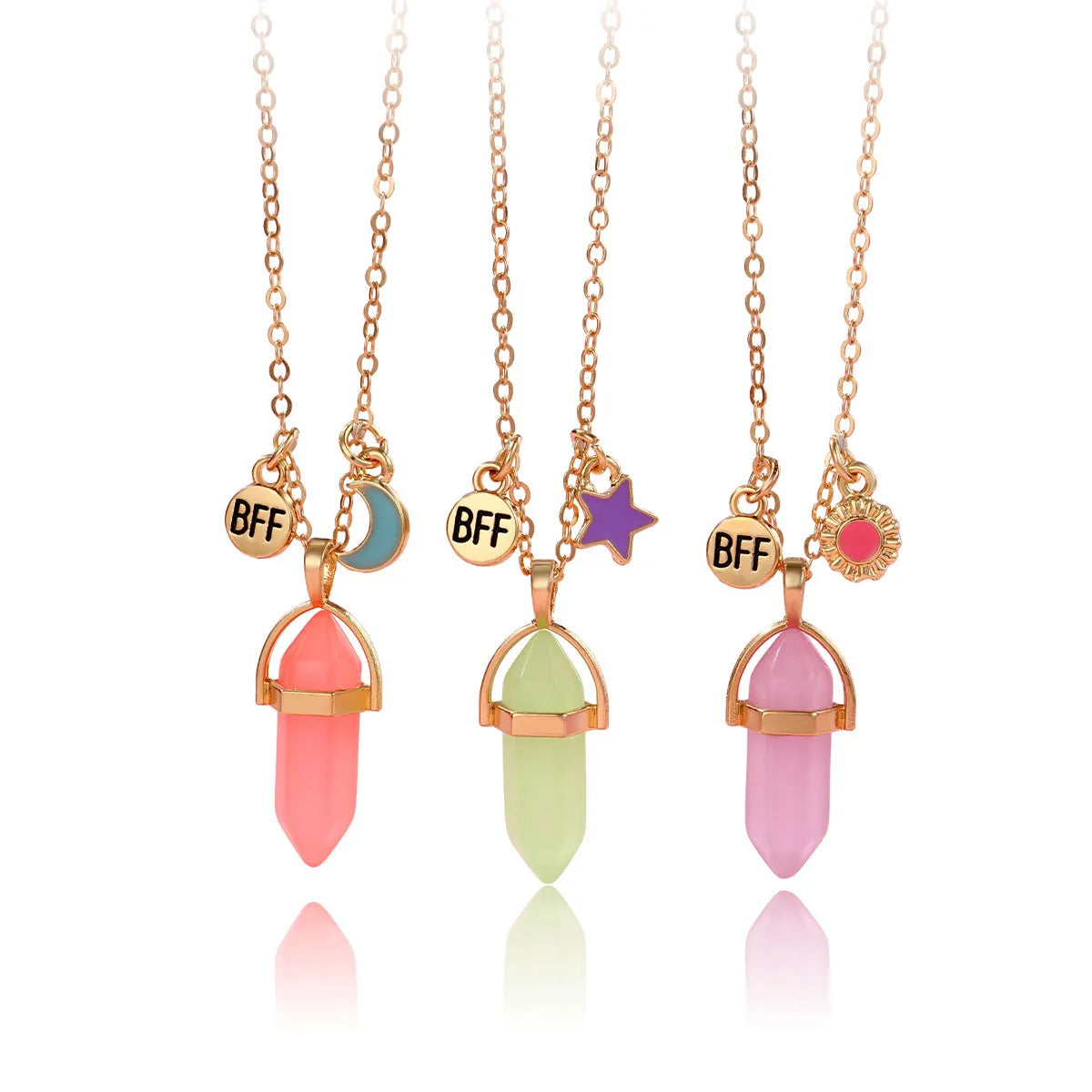 💎✨ 3pc Crystal Best Friend Necklace Set ✨💎