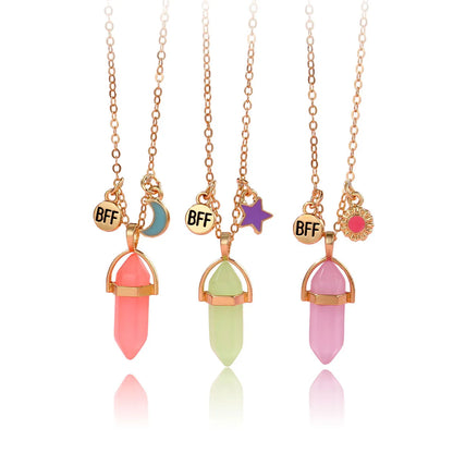 💎✨ 3pc Crystal Best Friend Necklace Set ✨💎