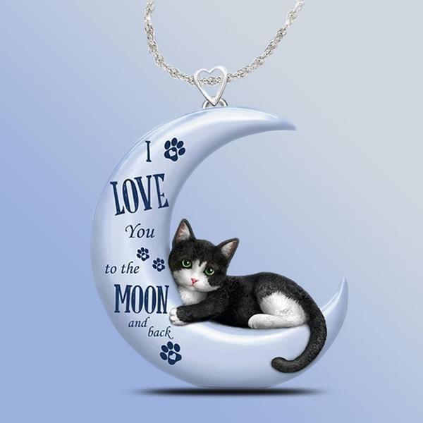 Exquisite Cat On Moon Necklace