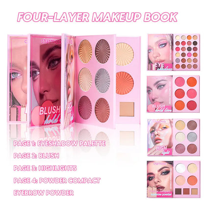 🌈 24-Colour Multi-Functional Makeup Palette All-In-One 4-Layer Makeup Book 🌈