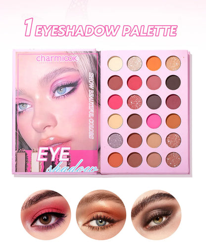 🌈 24-Colour Multi-Functional Makeup Palette All-In-One 4-Layer Makeup Book 🌈
