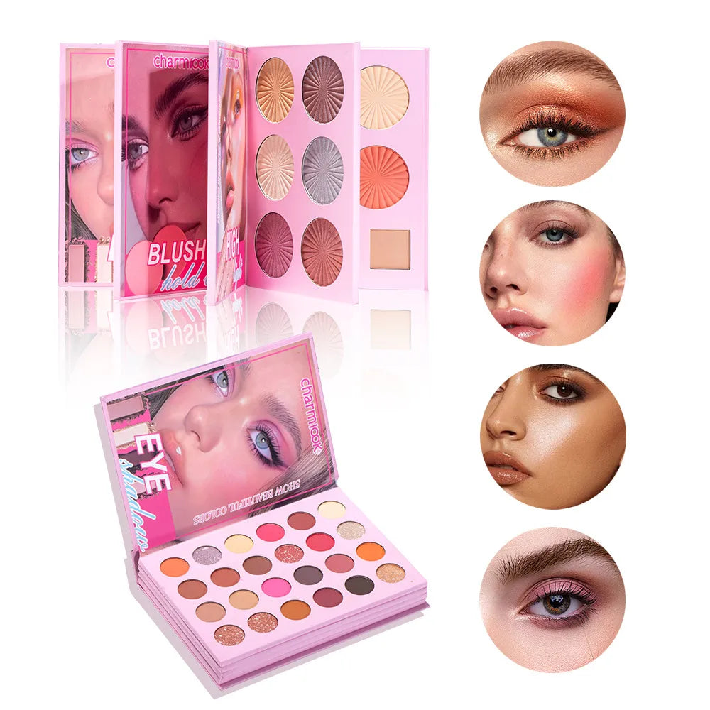 🌈 24-Colour Multi-Functional Makeup Palette All-In-One 4-Layer Makeup Book 🌈