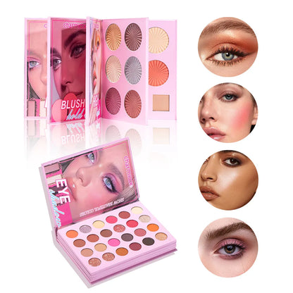 🌈 24-Colour Multi-Functional Makeup Palette All-In-One 4-Layer Makeup Book 🌈