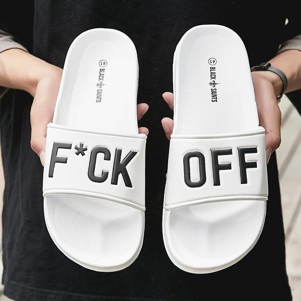 Unisex Fu*k Off Sliders