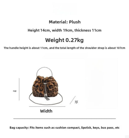 🐆 Leopard Print Plushie Bucket Handbags 🐆