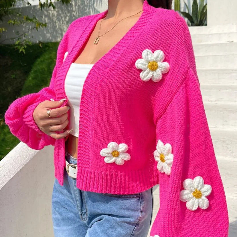 🌼 3D Flower Cardigans 🌼