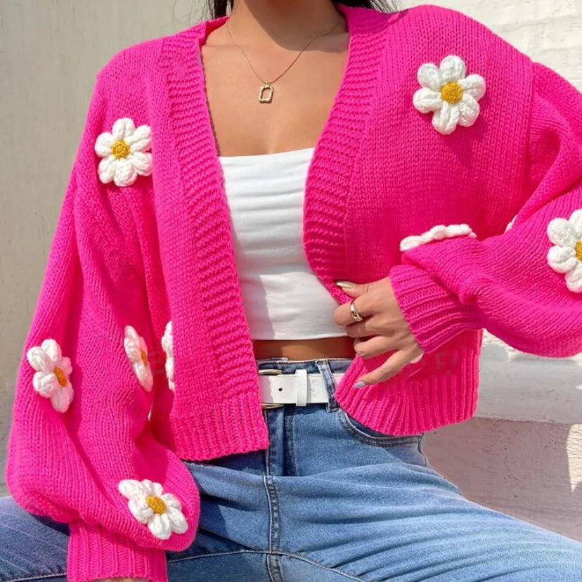 🌼 3D Flower Cardigans 🌼