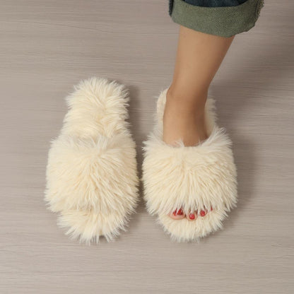☁️ Ladies Fluffy Slippers (Multiple Colour Options!) ☁️