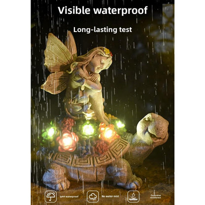 🐢 Solar Succulent Turtle Fairy Ornament 🐢