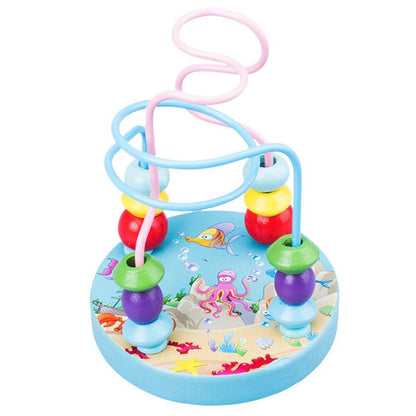 🎢 Montessori Wooden Bead Maze Roller Coaster 🎢