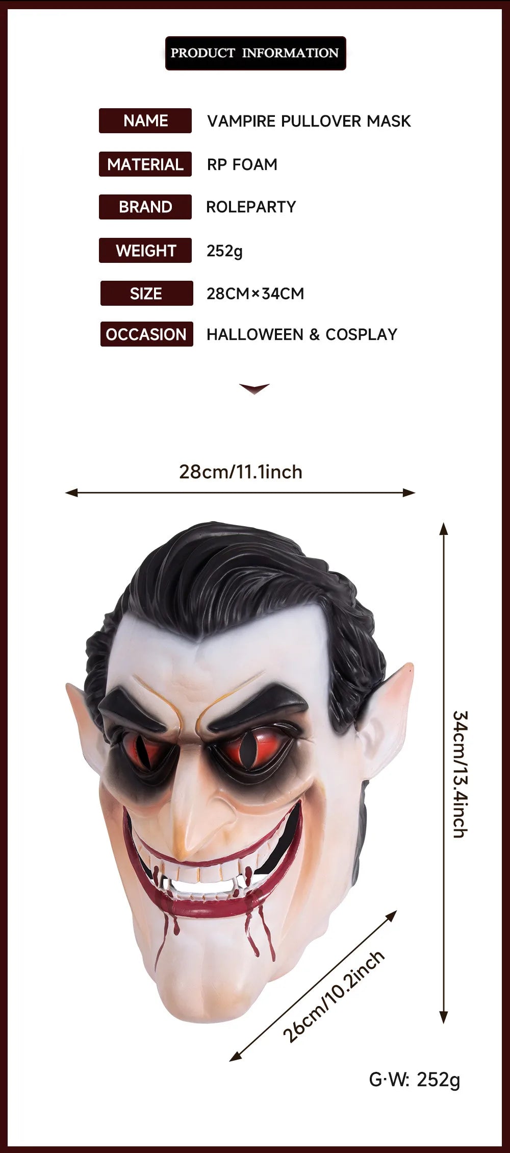 🧛 Vampire Face Mask 🧛