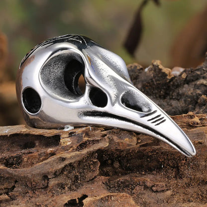 ☠️⚔️ Vintage Viking Crowbill Skull Pendant ⚔️☠️