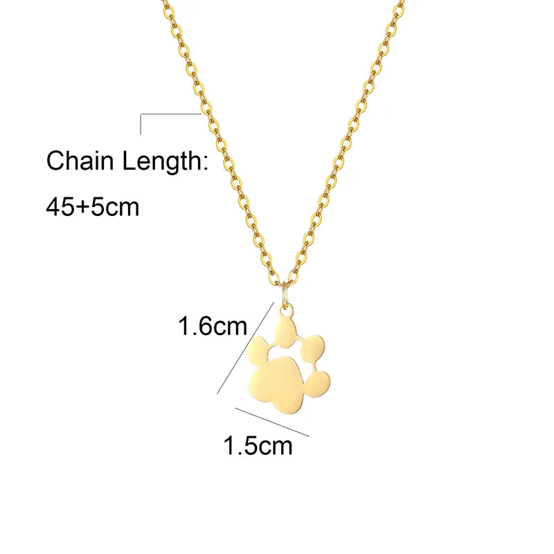 🐾✨ Cute Dog Paw Print Jewellery Set! ✨🐾