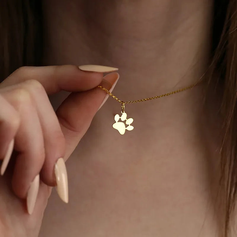 🐾✨ Cute Dog Paw Print Jewellery Set! ✨🐾