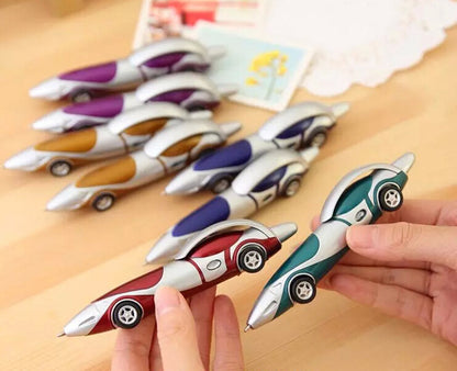 🚗🖊️ 6pc Blue Ink Car Pen Set 🖊️🚗
