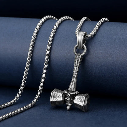 ⚔️🔥 Nordic Viking Pirate War Hammer Necklace 🔥⚔️